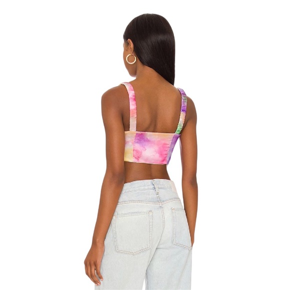 NWOT REVOLVE x Superdown Destiny Crop Top In Multicolor - Picture 3 of 7
